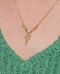 Girls Crew Crystal the Lord of Rings Elven Necklace