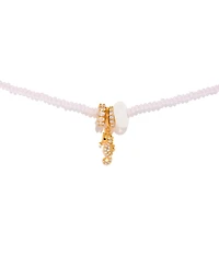 Girls Crew Crystal Seahorse Beaded Necklace