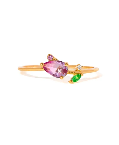 Girls Crew Crystal Blossoming Tulip Ring
