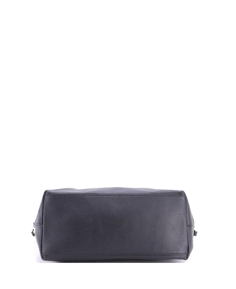 Pre-Owned Gucci Medium Gg Charm Convertible Dome Satchel Leather