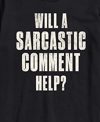 Airwaves Men's Sarcastic Comment Help Short-Sleeve Graphic T-Shirt