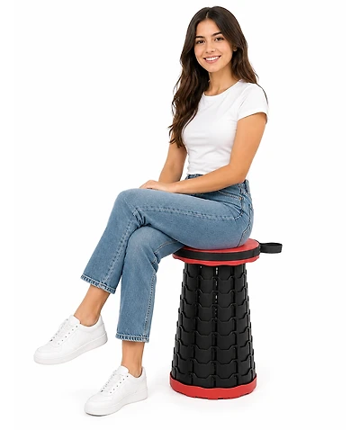 Seamless Outdoors Retractable Quick Stool – Compact, Portable and Durable Folding Seat