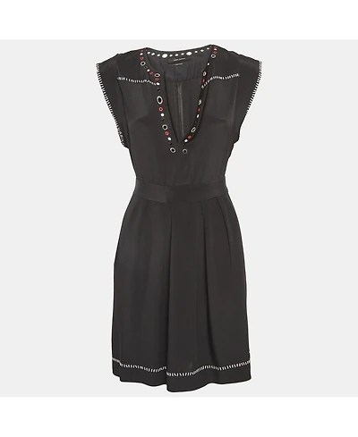 Pre-Owned Isabel Marant Women's Embellished Silk Tie-Up Dress