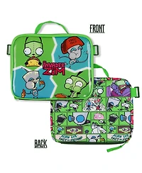 Invader Zim Nickelodeon 5 Piece Backpack with Lunch Box Water Bottle Pencil Case 16 Inch Book Bag