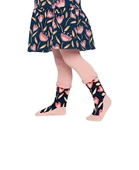 Deux par Deux Little and Big Girl( 5-6 , 10-12 ) Tights Pale Dusty