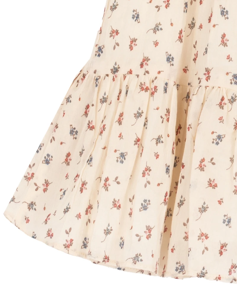 Rare Editions Toddler Girls' 2T-4T Ditsy Floral Cotton Voile Dress