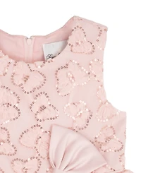 Rare Editions Girls' 2T-6X Butterfly Soutache Satin Bow Dress