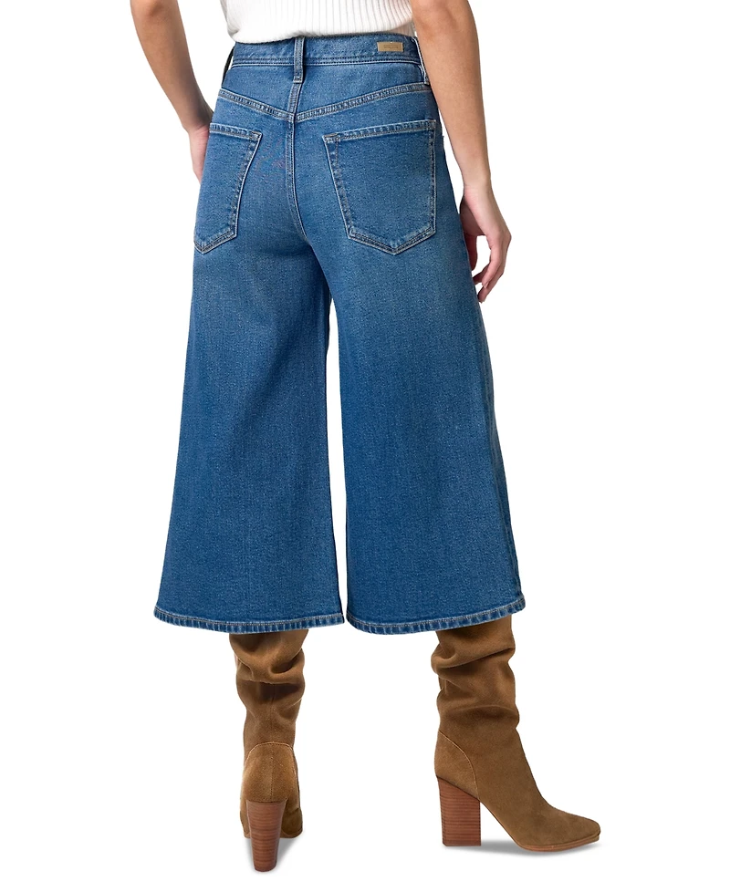 Liverpool Los Angeles Women's Claire High-Rise Culotte Cropped Denim Pants