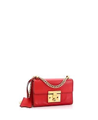 Pre-Owned Gucci Small Padlock Shoulder Bag Leather