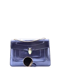 Pre-Owned Bvlgari Medium Serpenti Forever Shoulder Bag Patent