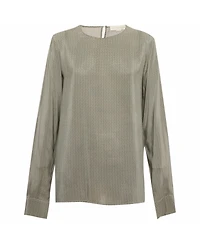 Pre-Owned Stella Mccartney Women's Geometric Print Silk Blouse