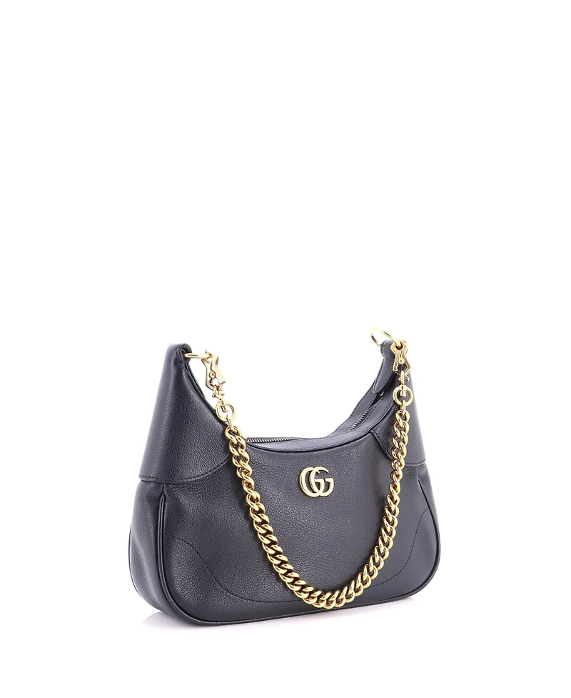 Pre-Owned Gucci Small Aphrodite Zip Shoulder Bag Leather