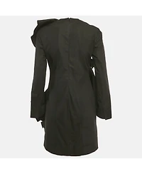 Pre-Owned Marni Women's Poplin Ruffled Mini Dress