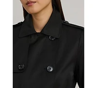 Lauren Ralph Womens Double-Breasted Belted Trench Coat
