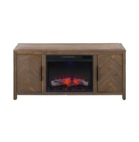 Augusta Home Jerah 2 Cabinet Fir Fireplace