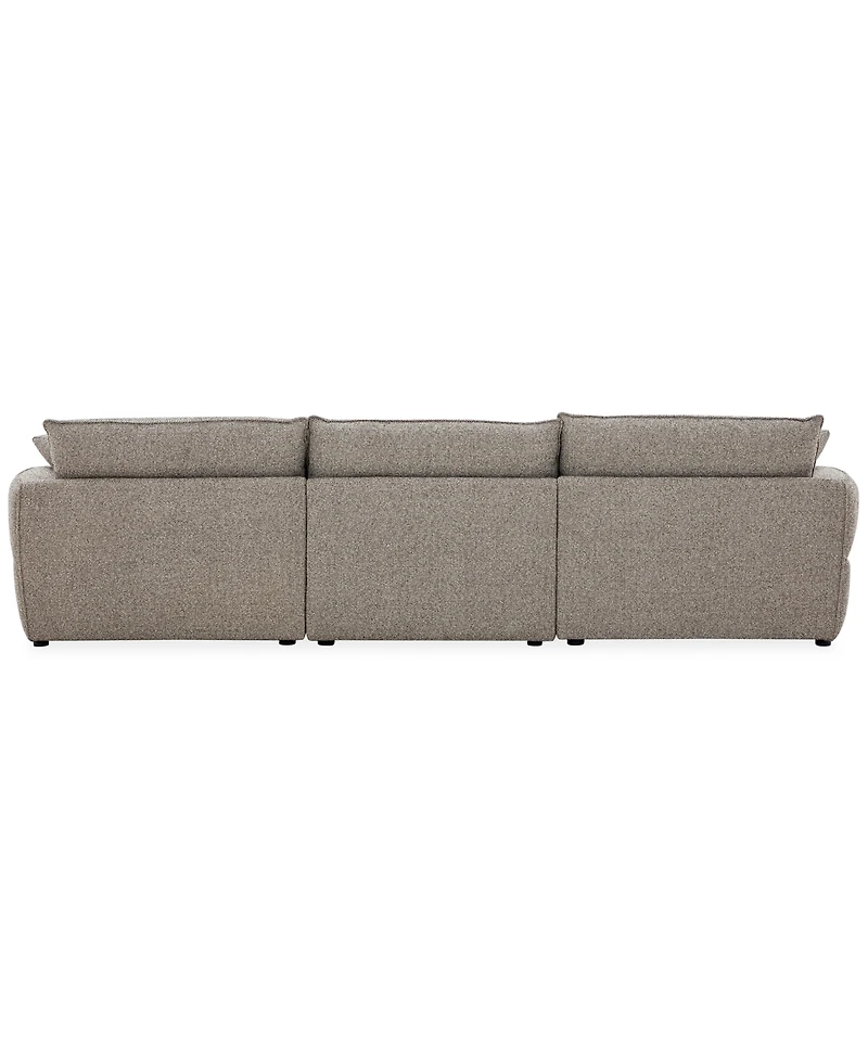 Evandro 3-Piece Sofa Set (Laf Chair, Raf Chair & Armless Chair), Macy's Exclusive