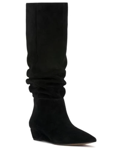 Vince Camuto Womens Vanisa Pointed Toe Slouchy Boots Regular Wide Extra Wide Calf
