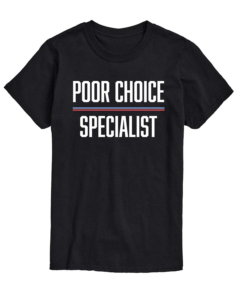 Airwaves Men's Poor Choice Specialist Short-Sleeve Graphic T-Shirt