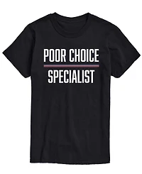 Airwaves Men's Poor Choice Specialist Short-Sleeve Graphic T-Shirt