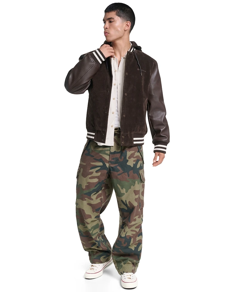 Champion Men's Varsity Faux Suede Leather Jacket