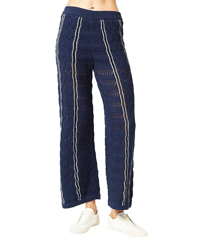 Central Park West Women's Amber Novelty Stitch Sweater Pant