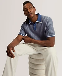 Ted Baker Men's Breame Masterfully Waffle Texture Regular-Fit Polo Shirt