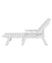 Yiortwo Outdoor Chaise Lounge Chair, 6-Position Adjustable Reclining Patio Lounger
