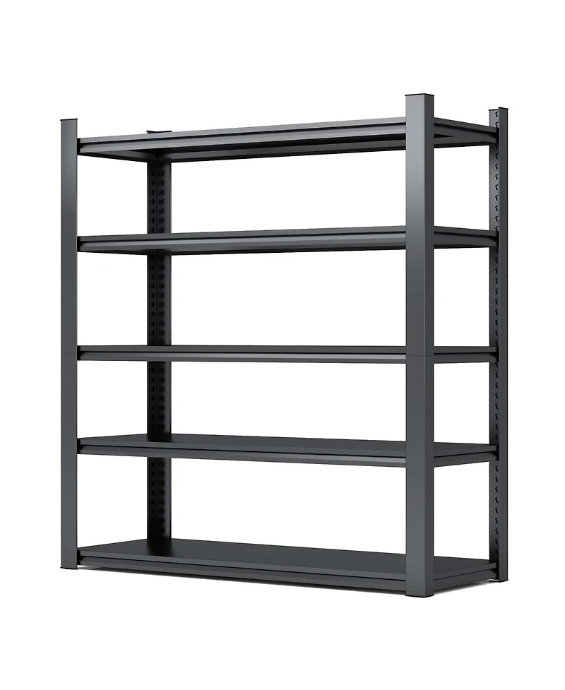 Viyet 78inch Height 5-Tier Industrial Metal Shelving - 2000lbs Heavy Duty Storage Rack