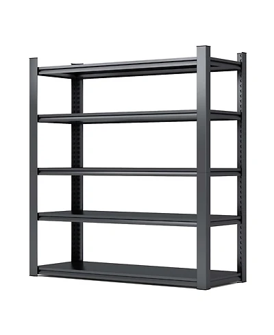 Viyet 78inch Height 5-Tier Industrial Metal Shelving - 2000lbs Heavy Duty Storage Rack