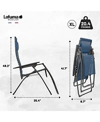 Lafuma Futura Xl Zero Gravity Outdoor Steel Framed Lawn Recliner Chair, Ocean