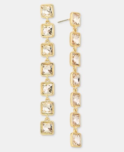 I.n.c. International Concepts Crystal Linear Drop Earrings, Macy's Exclusive