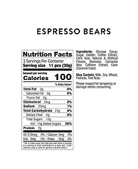 Sugarfina Caffe Luxxe Espresso Bears Mini Coffee Cup Kit