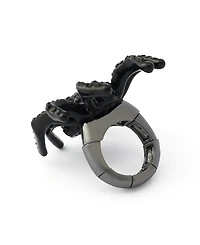 Betsey Johnson Faux-Stone Halloween Spider Cocktail Ring