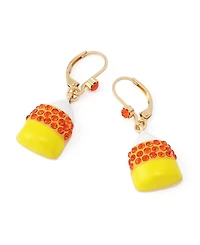 Betsey Johnson Faux-Stone Halloween Candy Corn Drop Earrings