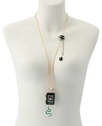 Betsey Johnson Faux-Stone Halloween Poison Potion Pendant Necklace
