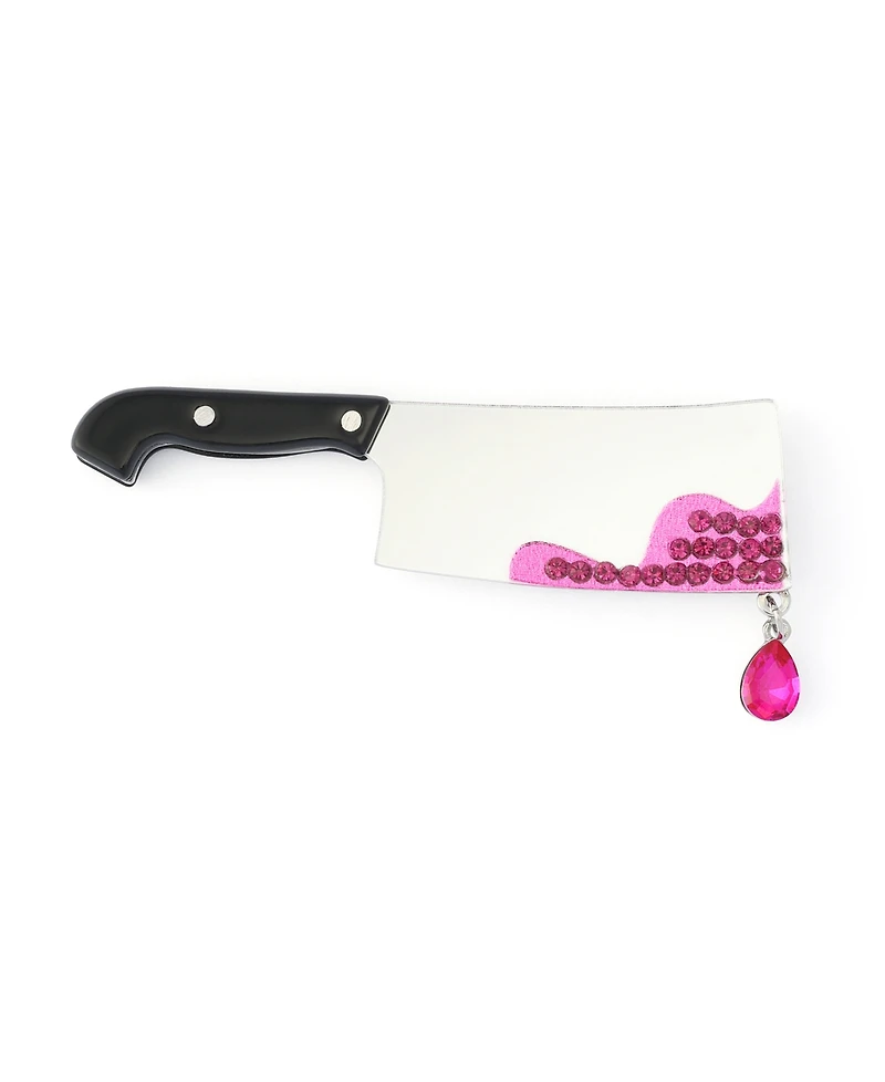 Betsey Johnson Faux-Stone Halloween Cleaver Brooch