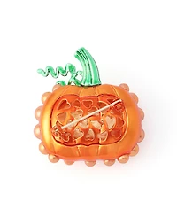 Betsey Johnson Orange Halloween Cultured Pearl Pumpkin Brooch