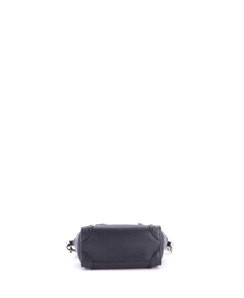 Pre-Owned Celine Nano Luggage Bag Grainy Leather