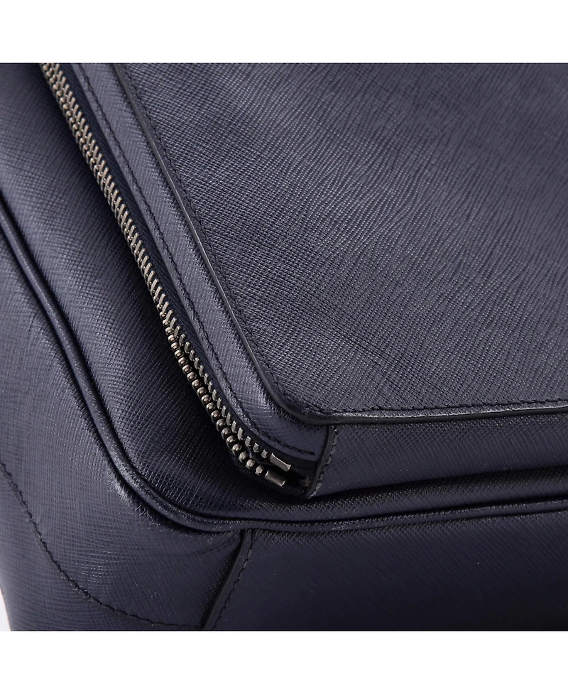 Pre-Owned Prada Convertible Travel Briefcase Saffiano Leather