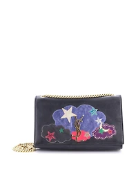 Pre-Owned Saint Laurent Medium Classic Monogram Crossbody Bag Patchwork Leather