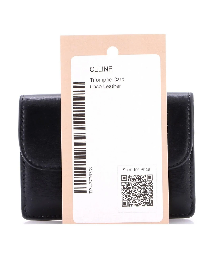 Pre-Owned Celine Triomphe Card Case Leather