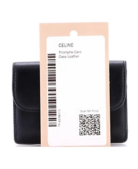 Pre-Owned Celine Triomphe Card Case Leather