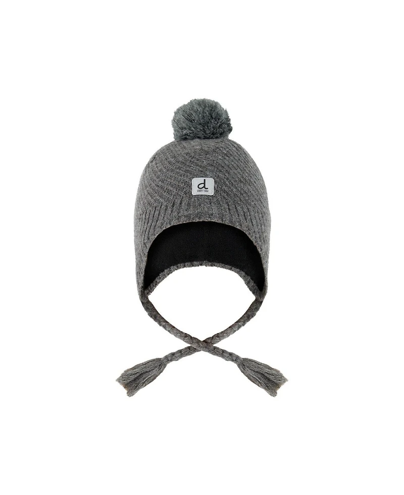 Deux par Deux Toddler Unisex 2-4 Winter Peruvian Knit Hat with Pompom Cool