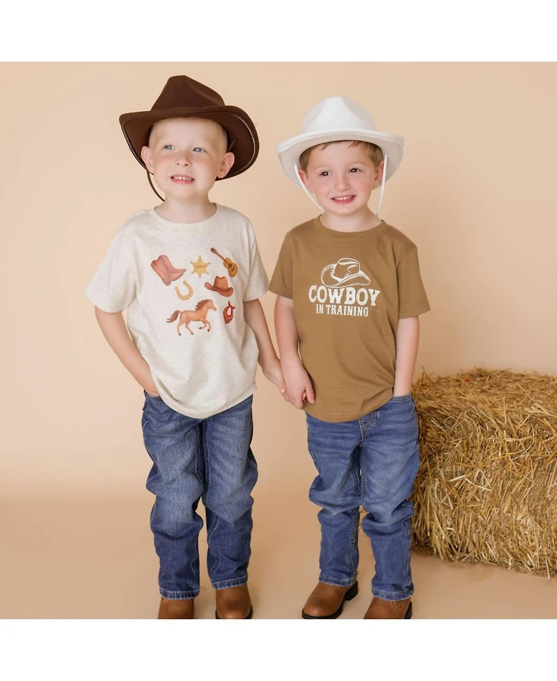 Sweet Wink Boys (5-8) Western Cowboy Short Sleeve T-Shirt