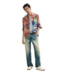 Desigual Men's Collage print shirt
