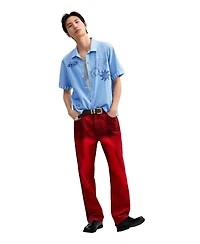 Desigual Men's Short printed cotton shirt