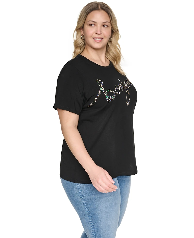 Karl Lagerfeld Paris Plus Short-Sleeve T-Shirt