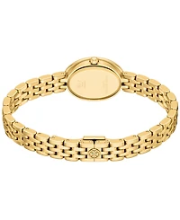 Tory Burch Women's Oval Gold-Tone Stainless Steel Watch 22mm