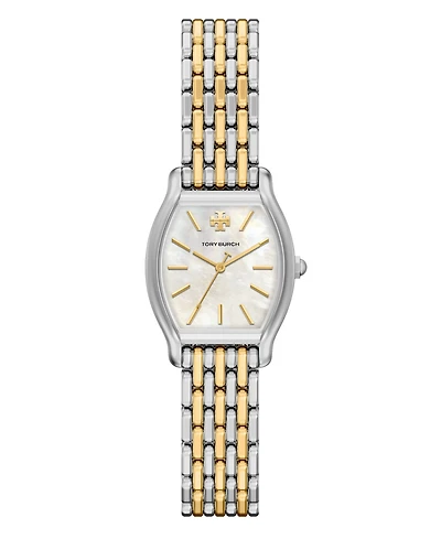 Tory Burch Women's Small Eleanor Curve Two-Tone Bracelet Watch 24mm