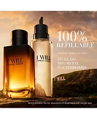 Armani I Will Eau de Parfum Recharge Refill, 3.3 oz.